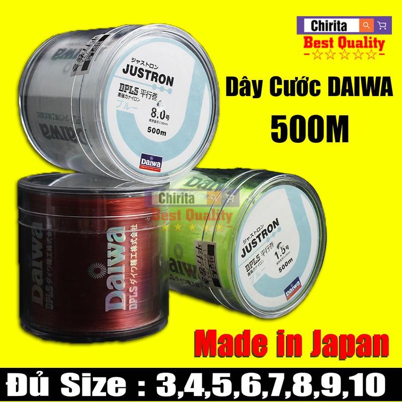Dây Cước Câu Cá Siêu Bền Daiwa Justron Dài 500m ( Có Đủ Size ) – Dây Cước Câu Cá Nhật Bản (rẻ vô địch) Bắt Cá Đi Câu Fishing Fish 0