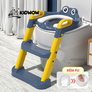  Thang Bô Vệ Sinh Kèm Bệ Lót Thu Nhỏ Bồn Cầu Có Tay Vịn Gấp Gọn An Toàn Cho Bé Yêu 