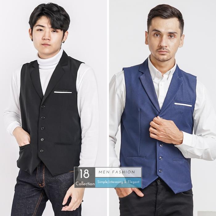 Promo Rompi Vest Formal Collar Lapel PREMIUM Pria - Jakarta Barat ...