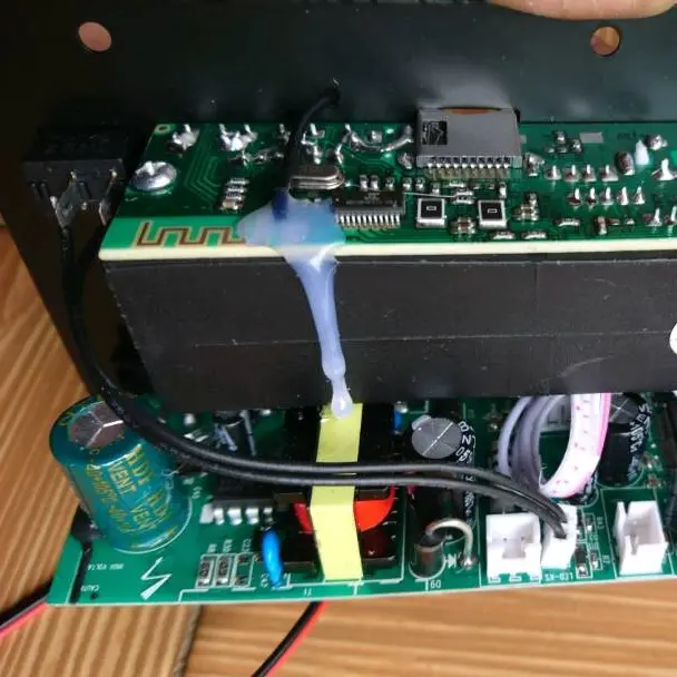 Amplifier Papan Ampli Rakitan Bluetooth USB FM Radio TF Player Subwoofer DIY 400W 8