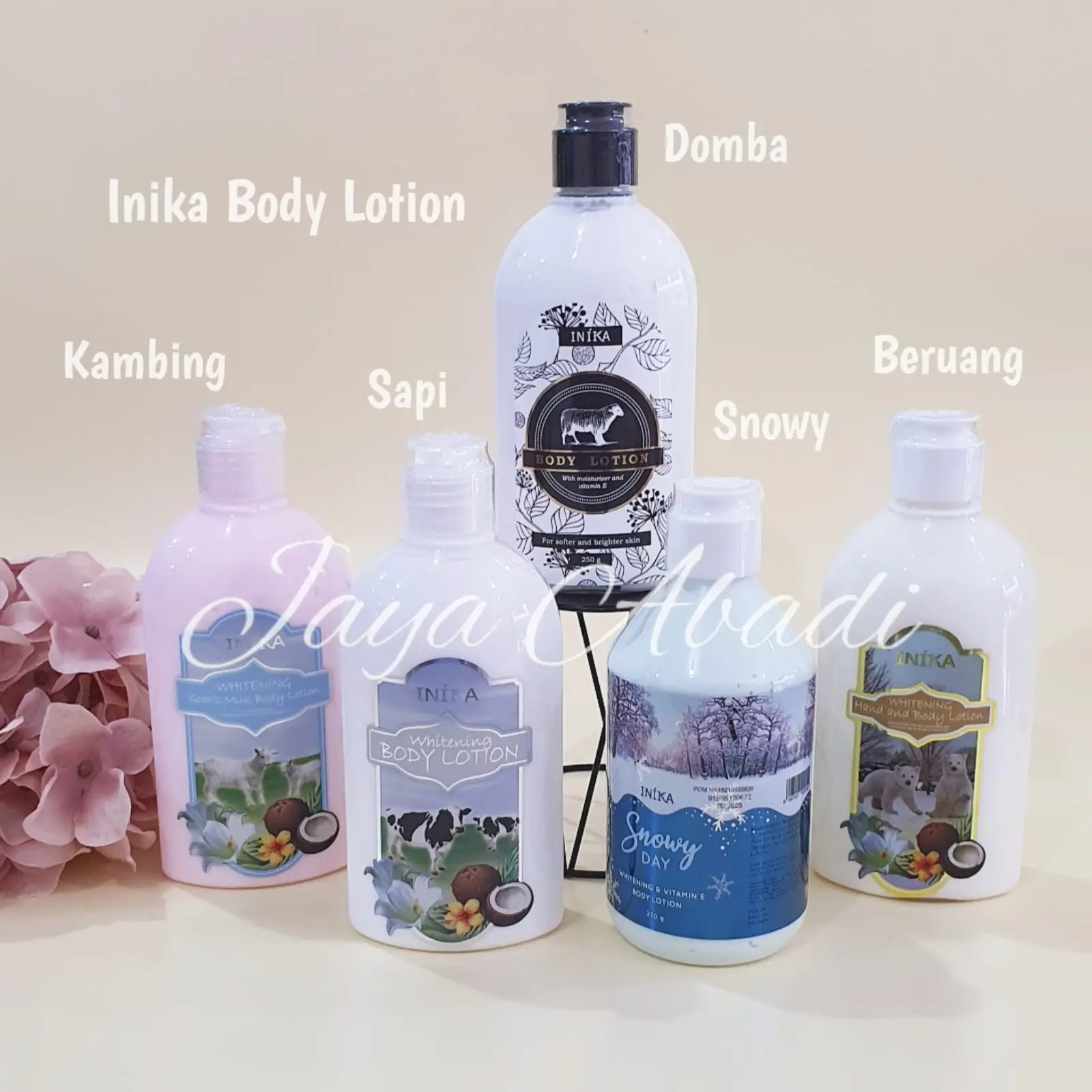 INIKA Handbody Lotion 250gr (ORIGINAL) With Vitamin E - Body Lotion Whitening Hydrating Moisturizing Mencerahkan