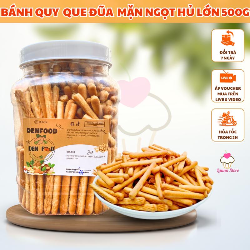 500gr Bánh quy đũa bơ sữa giòn tan thơm ngon bánh que tuổi thơ