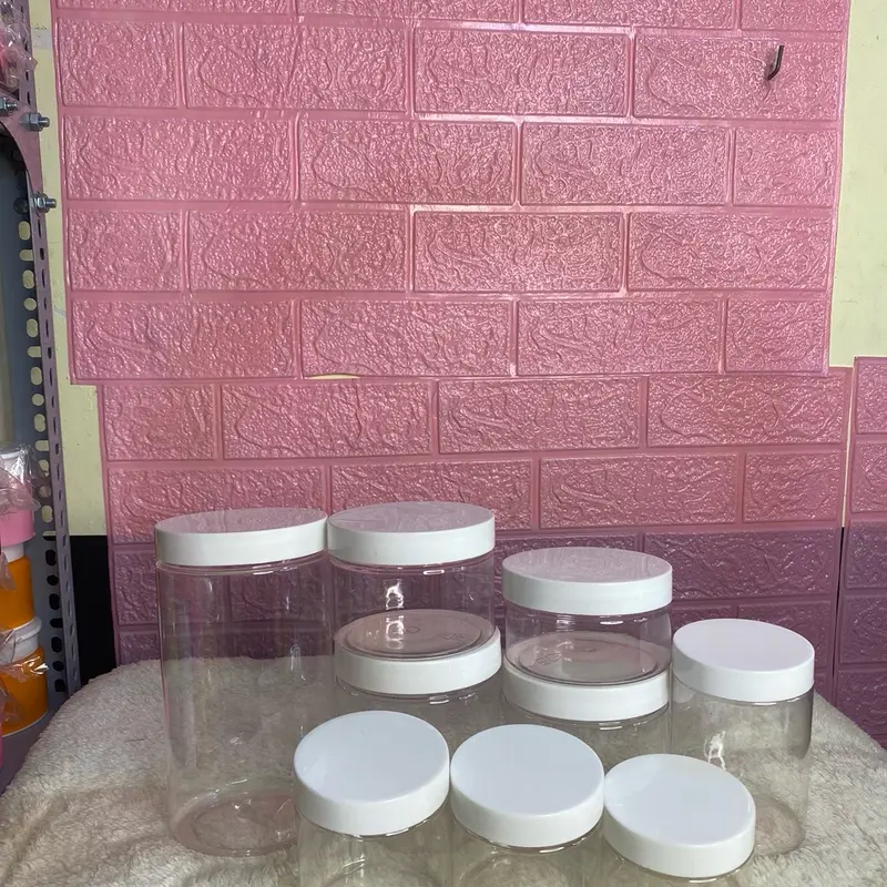(Combo 10 hủ ) pet trong nắp màu 100g-200g-250g-300g đựng kem body,gia vị ,tp 4