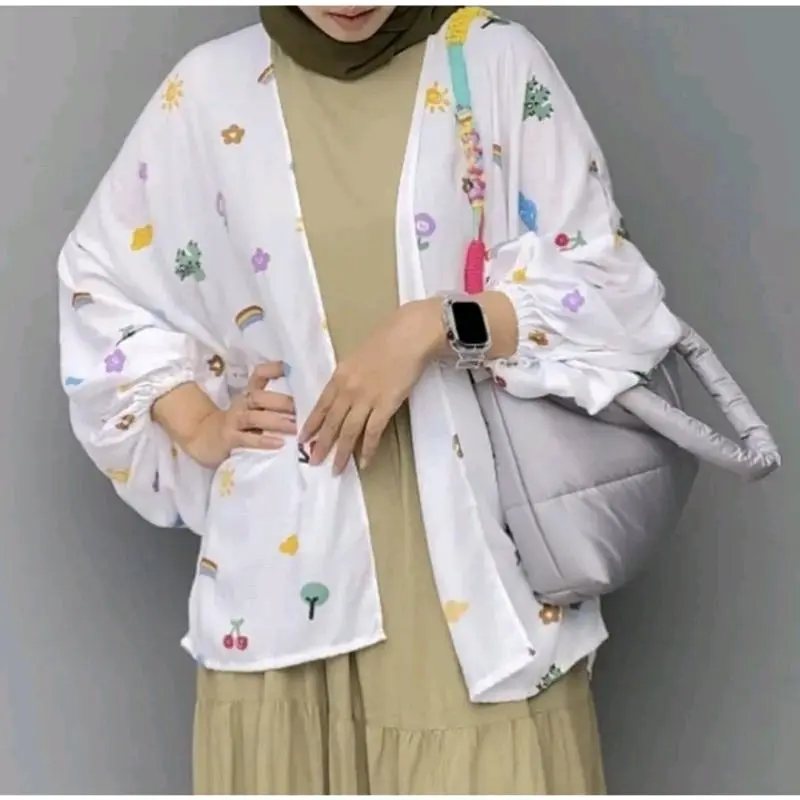 OneSet Outer | Setelan Outer | OUTER KIYOWO LENGAN BALON OUTER WANITA OUTER RAYON OVERSIZE Baju Muslim 6