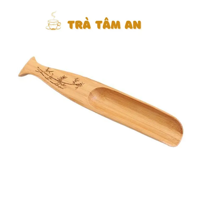 Muỗng tre múc trà, cà phê,thảo dượċ, muỗng pha trà tiện lợi, phụ kiện pha trà 0