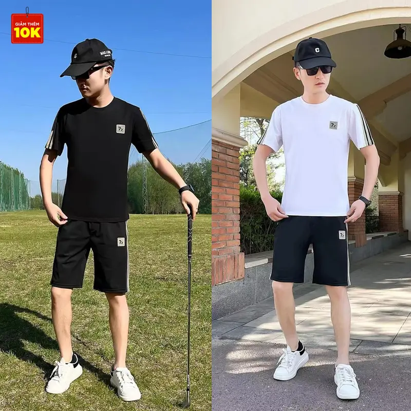 [Giá Rẻ] Bộ Thể Thao 72TRS Vải Cotton Tổ Ong Co Giãn 4 Chiều Thoáng Mát thỏa mái HanStore Nam Sport 0