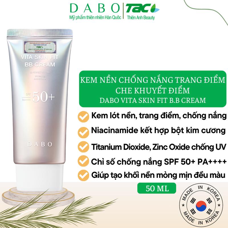 DABO Kem nền trang điểm chống nắng - DABO Vita Skin Fit B.B Cream Nữ Cosmetic Mỹ Phẩm Chăm Sóc Da Women 0
