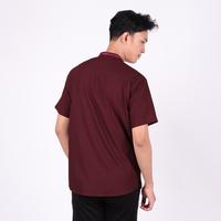 Gambar Baju Koko BHS Cosmo Arqam Burgundy - L dari SarungBHS Kab. Gresik 5 Tokopedia
