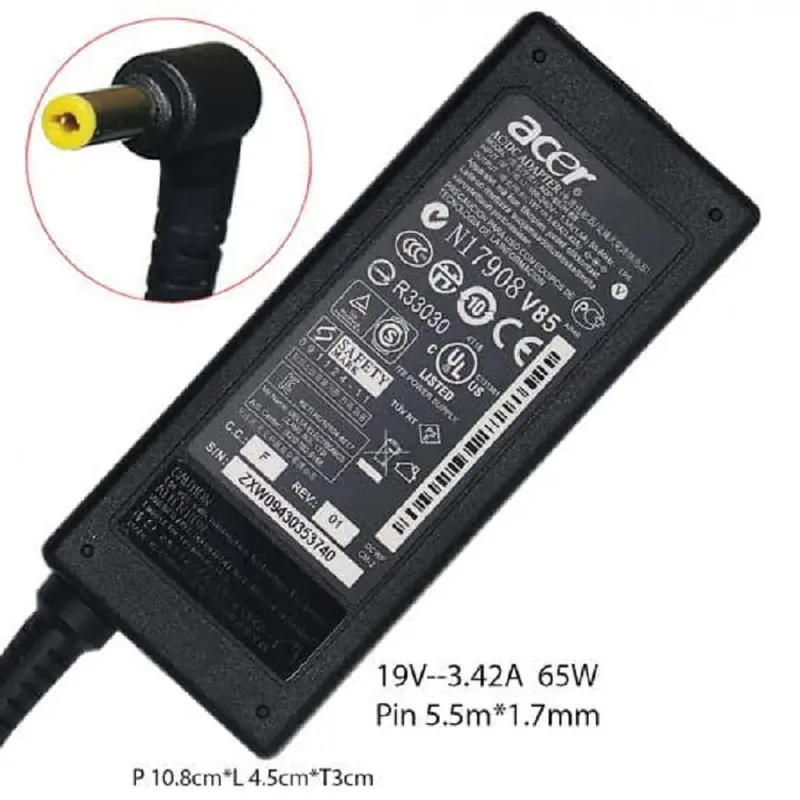 Adaptor Charger ORIGINAL ACER Aspire V5-471 V5-571G V5-571P Laptop Computer Pengisi Daya Dinding 0