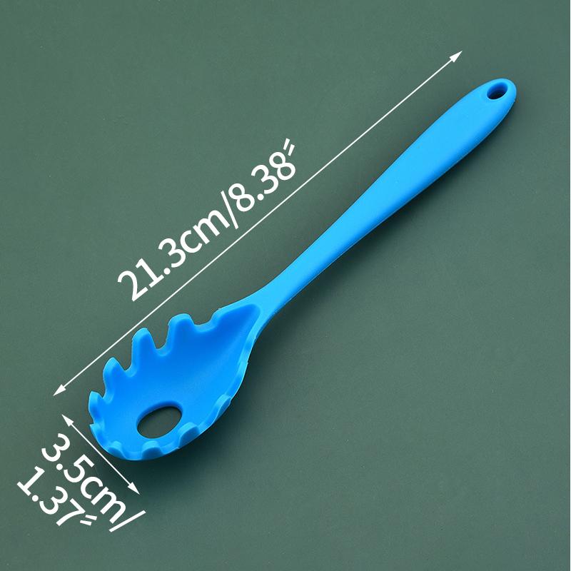 Product Introduction of Long Handle Silicone Noodles Scoop Leaky Spoon Spaghetti Tools Kitchen Accessories Home Sipplies Cooking Tools Gadgets 11