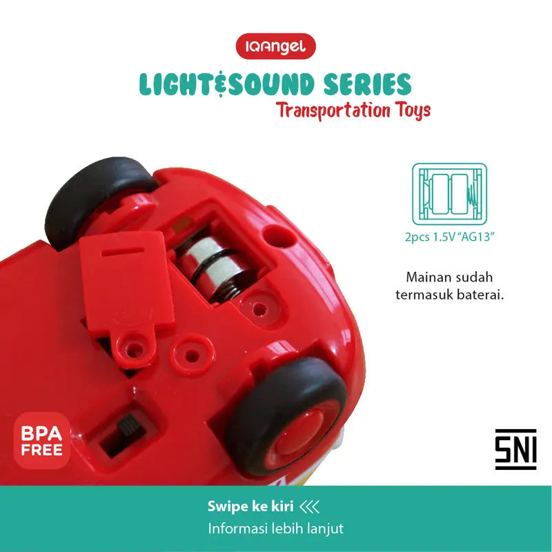 IQ ANGEL Transportation Car Toys / Mainan Mobil Anak / Mobil Mainan Anak / Mainan Motorik Anak / Mainan Plastik / Mainan Mobil Engine  Toy 4