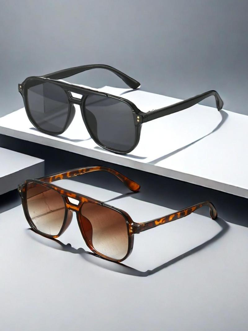 Product Introduction of Unisex Fashionable Tortoiseshell Print Sunglasses, Trendy Casual Sunglasses for Everyday Use, Fashion Accessories for Outdoor Activities 0