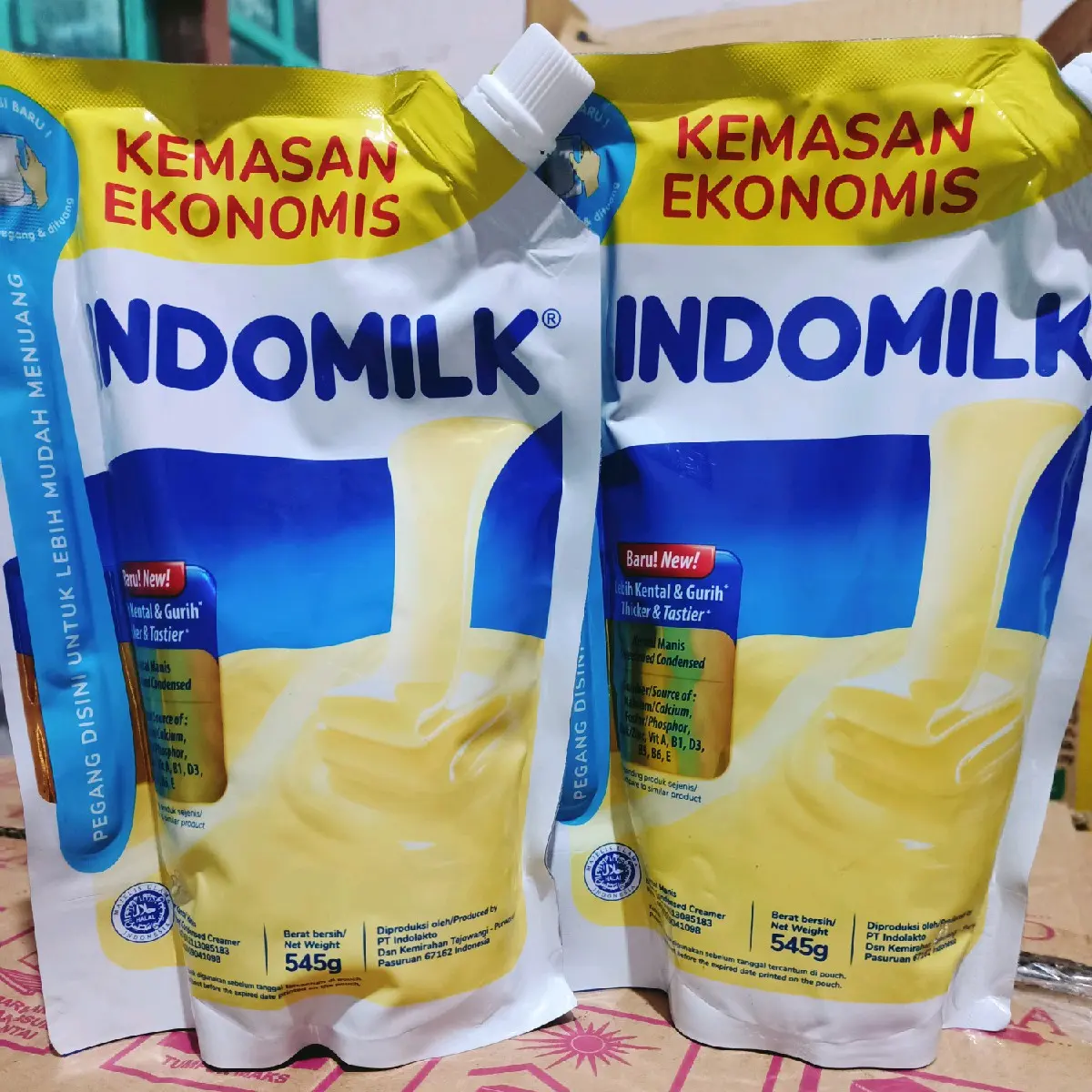 susu skm indomilk 545gr kemasan pouch kental manis