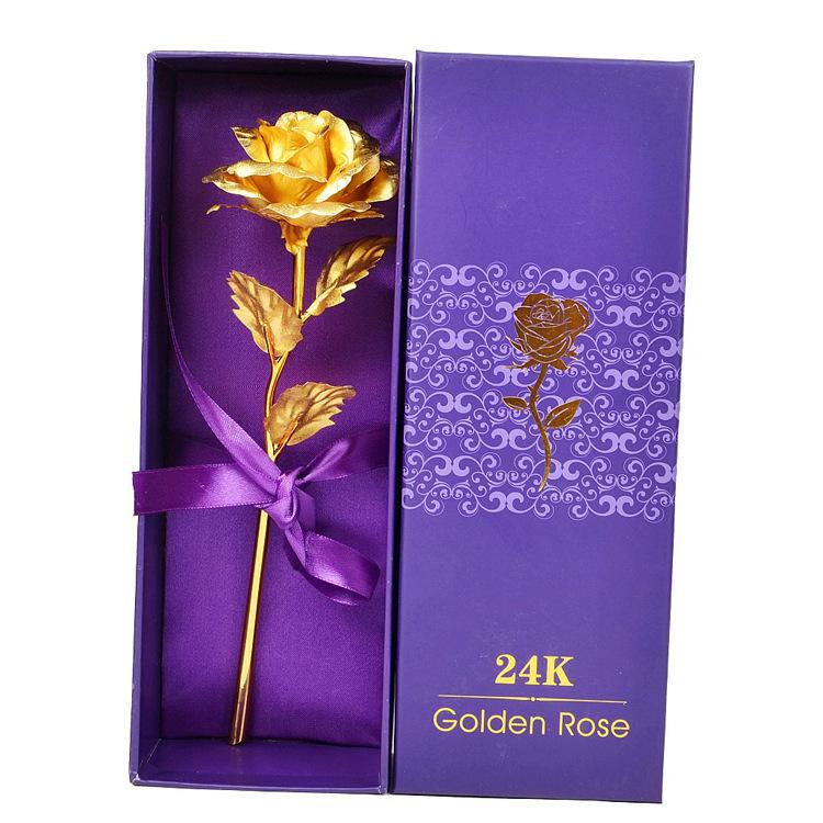 Product Introduction of gold dipped roses Mother's Day Present Small Gift Gold-Foil Roses Valentine's Day Gift Flower Artificial/Fake Flower Dried Flower Factory Wholesale 13