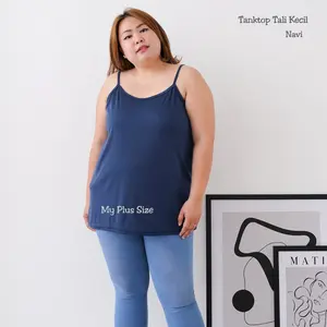 Tanktop Inner Super Jumbo Wanita, Ld 120-150 cm