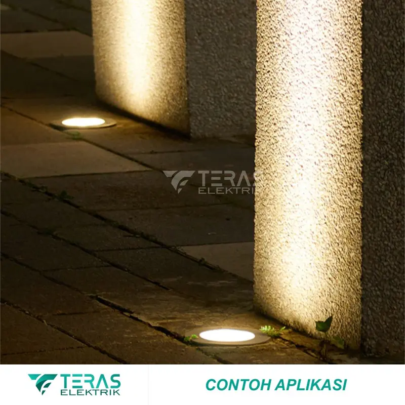 Lampu lantai LED tanam outdoor 3 Watt Lampu halaman Outdoor 3