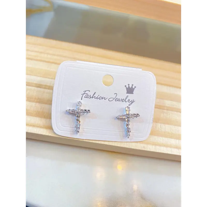 Anting Wanita Anting Tusuk / Stud Salib Perhiasan Aksesoris 0