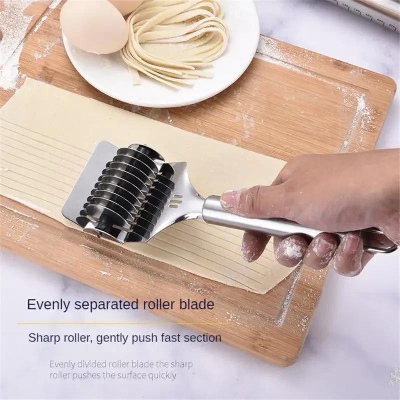 Professional stainless steel noodle cutter-manual kitchen tool for pasta & Herbs Hanging Utensils Blade 5