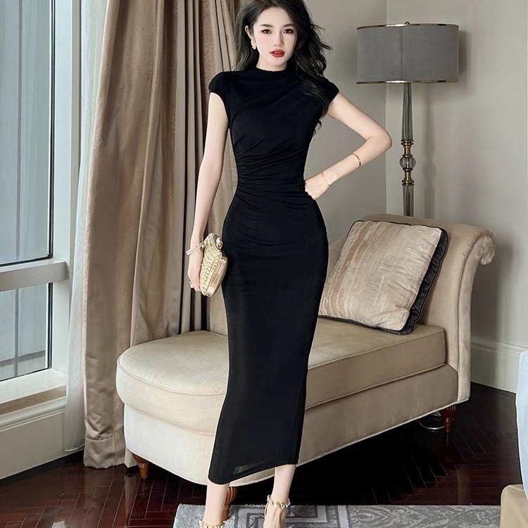 Váy Trơn Thanh Lịch, Ga Truồng Châu Âu, Hàng Mới Về Mùa Hè 2024, Váy Bó Sát Hông Mỏng Gợi Cảm Cho Nữ 2