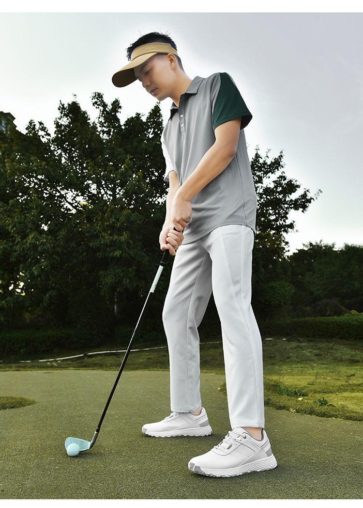 Product Introduction of New Golf Shoe Men and Women Couple Models White Shoes Fixed Studs Non-Slip Waterproof Professional Training Shoes Qx24025 22