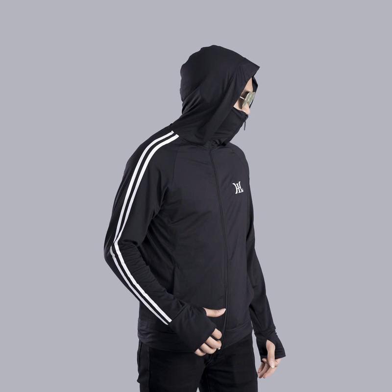 Product Introduction of (có logo) Áo chống nắng nam nữ 2 lớp, Áo khoác unisex có nón form rộng vải hạt xoàn dày dặn thông hơi siêu mát 2