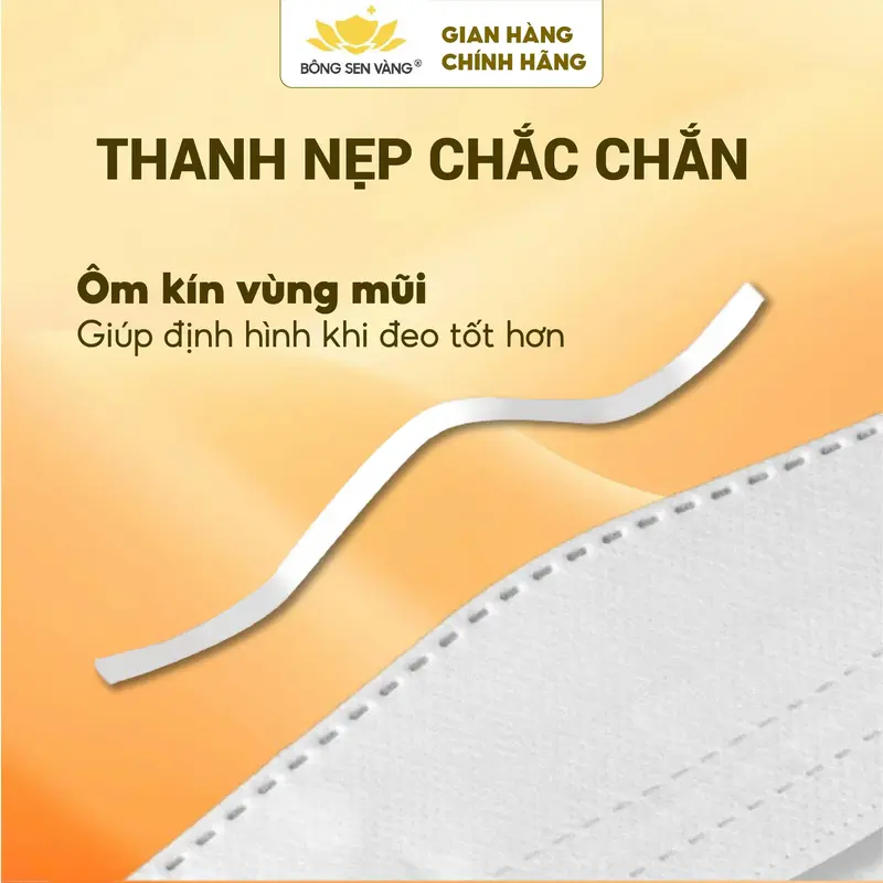 300c 5D tặng 100c KF94 Khẩu Trang Bông Sen Vàng 3