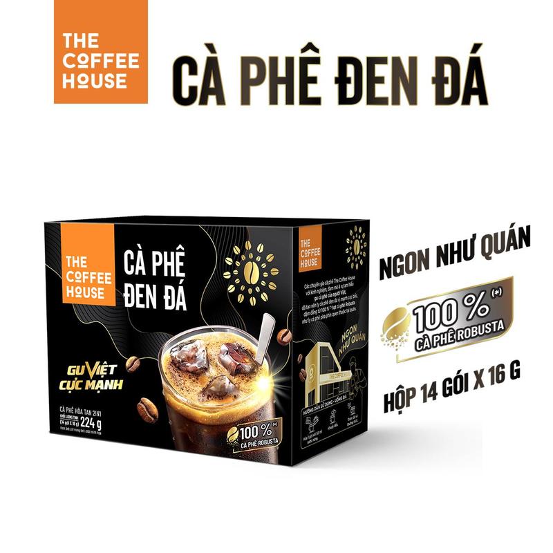 Hộp cà phê đen đá The Coffee House Hộp 14 gói x 16 g