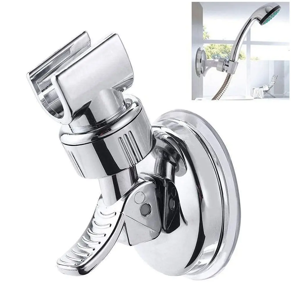 Shower Holder Suction Cup Shower Head Stand Punch-free 360° Adjustable Bathroom Wall Mount Bracket #452528