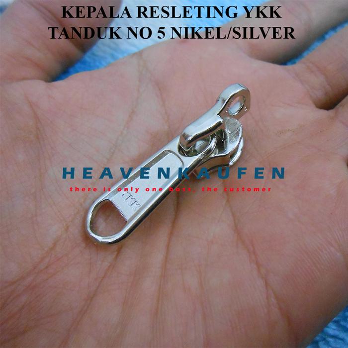 Gambar Kepala Resleting YKK Nikel Silver Nomor 5  Kode TG - nikel silver dari Heaven Kaufen Kota Malang Tokopedia