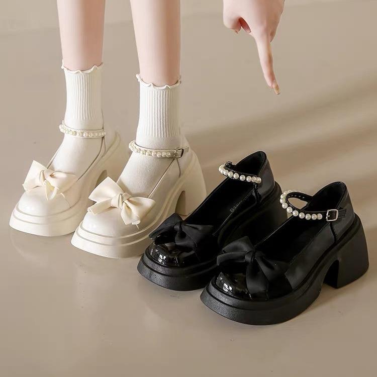 Giày búp bê nữ quai ngọc 7cm (form to nên đặt lùi 1sz) Shoes DéP