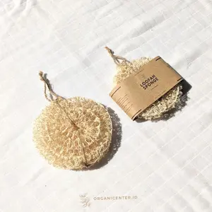 Loofah Sponge Bulat Spons Gambas Natural Alami Spons Sabut Cuci Piring Oyong Kering Zero Waste Ramah Lingkungan