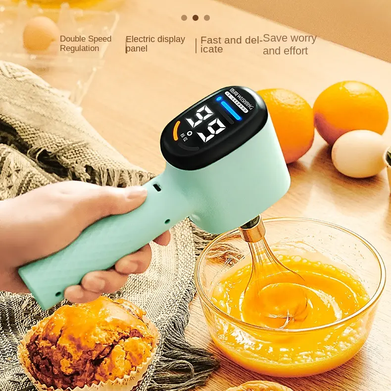 Electric Egg Beater Rechargeable Household Mixer Small Handheld Automatic Dispenser Cake Cream Baking Tool