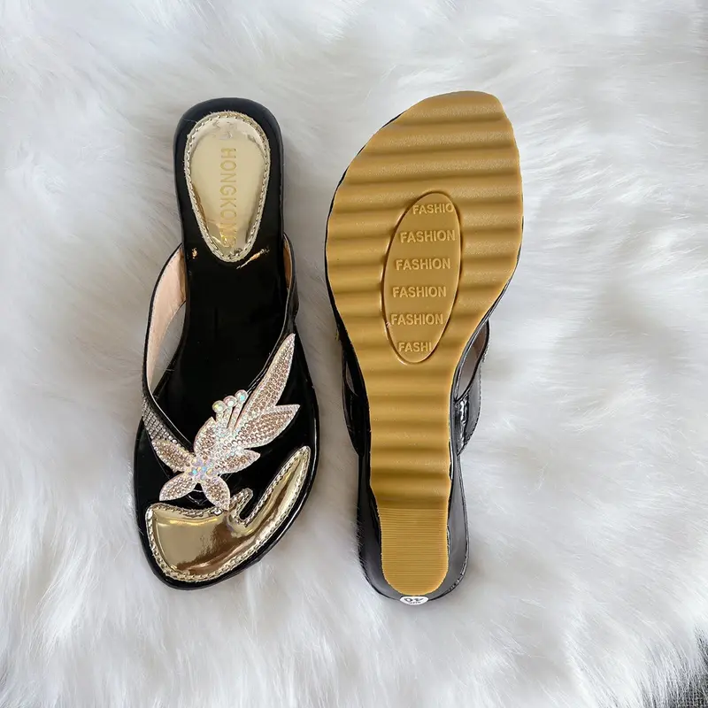 Dép xoàn big size 36-42 đế xuồng 3cm chiếc lá Nữ - Giày cao cấp trẻ trung hiện đại 7