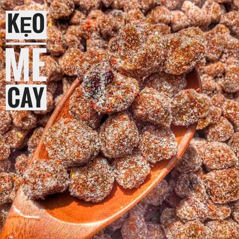 Kẹo me cay (Me sấy xốc ớt cay) vị: chua ngọt, cay