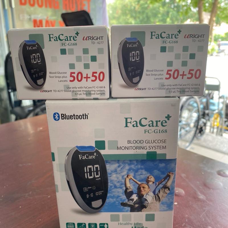 Que Test  faCare 50 test + 50 kim cho máy đo tiểu đường faCare 3