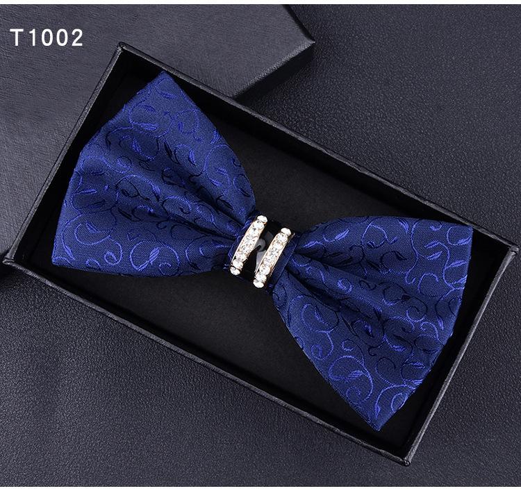 Product Introduction of 6*12cm Red Navy Blue Black Bow Ties Butterfly Banquet Polka Dot Floral Bowtie Accessories Double-layer Jacquard Business Gift Wedding for Men 29