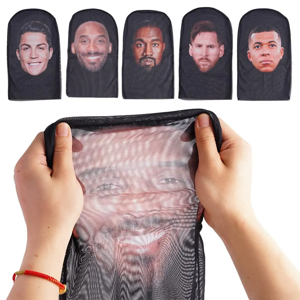 Mặt Nạ Kanye, In 3D, Thiết Kế Liền Mạch, Mặt Nạ Và Mặt Đầu Người Nổi Tiếng Khăn Quàng Cổ Hop, Thích Hợp Cho Tất Cả Các Bữa Tiệc Hóa Trang Và Đi Xe Đạp, V3K9