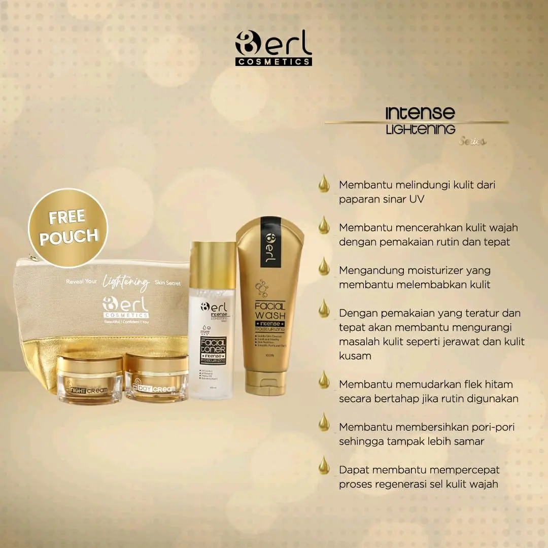 Cream Berl / LSP / paket Cream Berl / Lightening series Pouch Mencerahkan