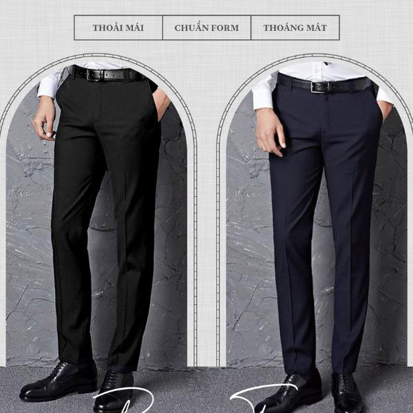 MỞ BÁN 2 QUẦN Âu Nam, Chất Liệu Co Dãn 4 Chiều, Chuẩn Form Slimfit