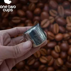 One Two Cups Gelas Milk Jug Stainless Steel - Solusi Kreasi Latte Art, Desain Teko, Awet