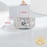 Gambar USHOW Cincin Dominan Pria Platinum AAAAA Zircon Penjualan Panas 3 Karat Berlian Penuh Yang Dapat Disesuaikan - Platinum, Dapat disesuaikan dari USHOW Kab. Gresik 4 Tokopedia