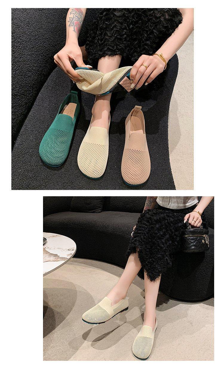 Product Introduction of Summer 2025 cut-out breathable flat soles commuter work shoes 3