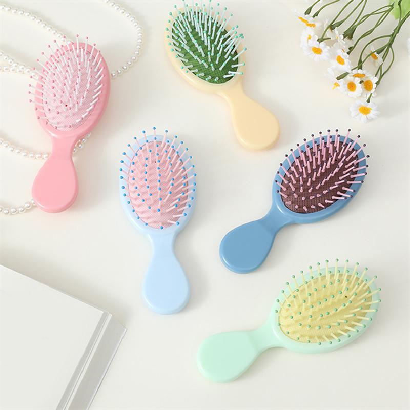 AT 1 Pcs Mini Soft Bristles for Women Baby Girls Kids Wet Hair Brush Hair Combs Small Pocket Travel Hair Brush Hair Combs 0