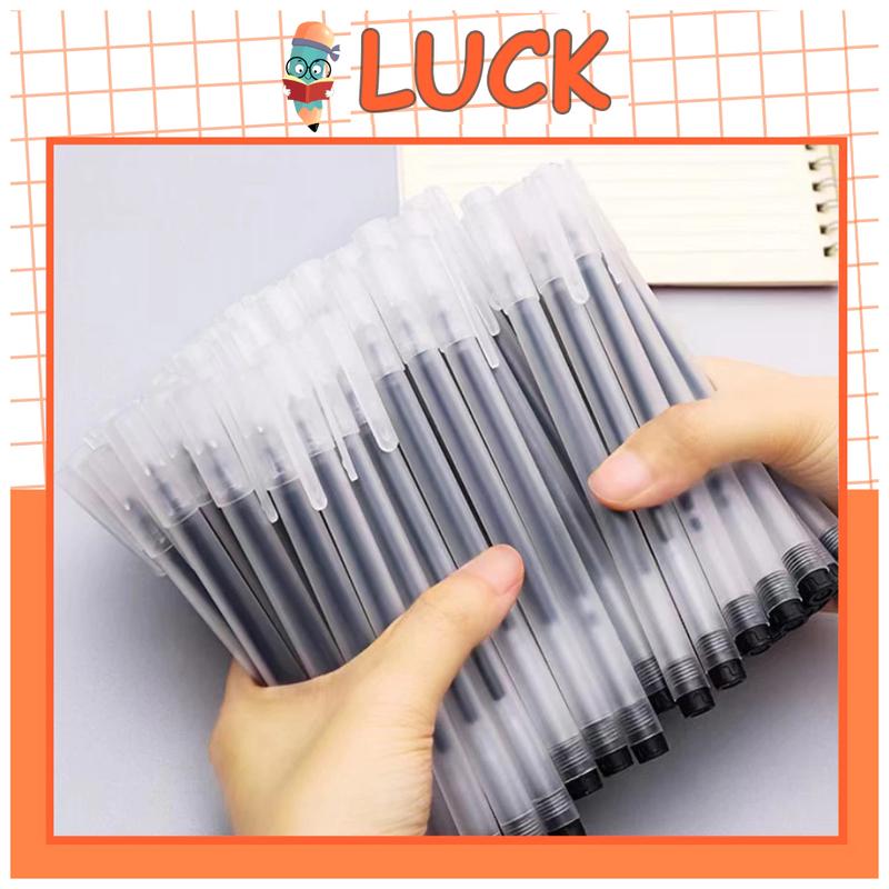 Product Introduction of [Big Sale] pen con Bút bi Gel bấm Màu Đen/Đỏ/Xanh, Ngòi 0.5mm, Nhanh Khô Không Lem, Thân Bút Nhám Sang Trọng, Viết Êm Không Nhòe bút siêu tạ bút nhân phẩm xịn bút gel nắp cài back school đồ dùng học tập bút không ngòi bút nước 19