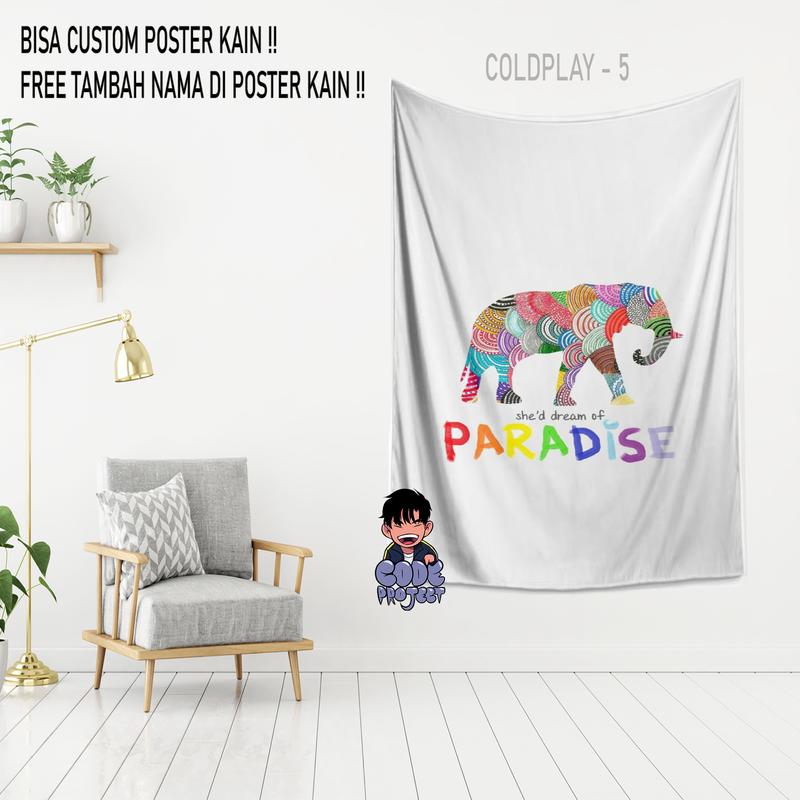 Product Introduction of COLDPLAY - poster kain coldplay - hiasan dinding - dekorasi dinding kamar coldplay - aksesoris dinding kamar - hiasan coldplay - Ukuran 90x140cm 17