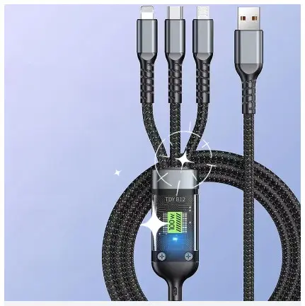 Dây sạc tự ngắt 3 trong 1