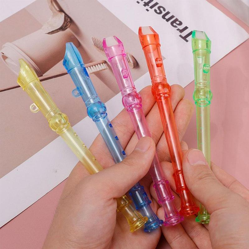 Product Introduction of 1Pcs 6 Holes Mini Harp Flute Children's Early Education Transparent Flute Small 30