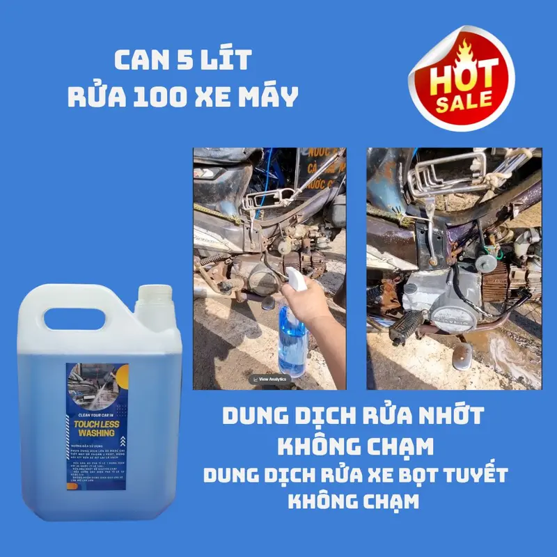 Dung dịch rửa nhớt, rửa đất, rửa sườn dây điện không chạm 4