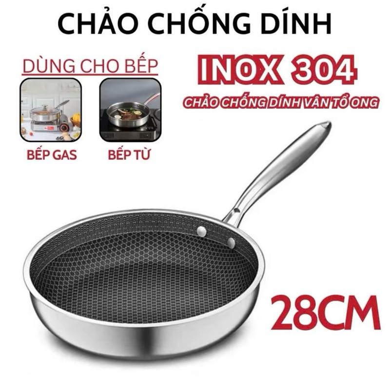 Chảo Tổ Ong Chống Dính Đa Năng Size 28cm Phù Hợp Với Nhiều Loại Bếp