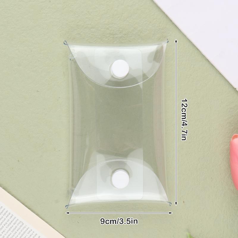 Product Introduction of [QQQ]Mini Anime Doll Display Bag Transparent Coin Purse Keychain Pendant Square Pouch Organizer Key Lipstick Earphone Storage Bag 37